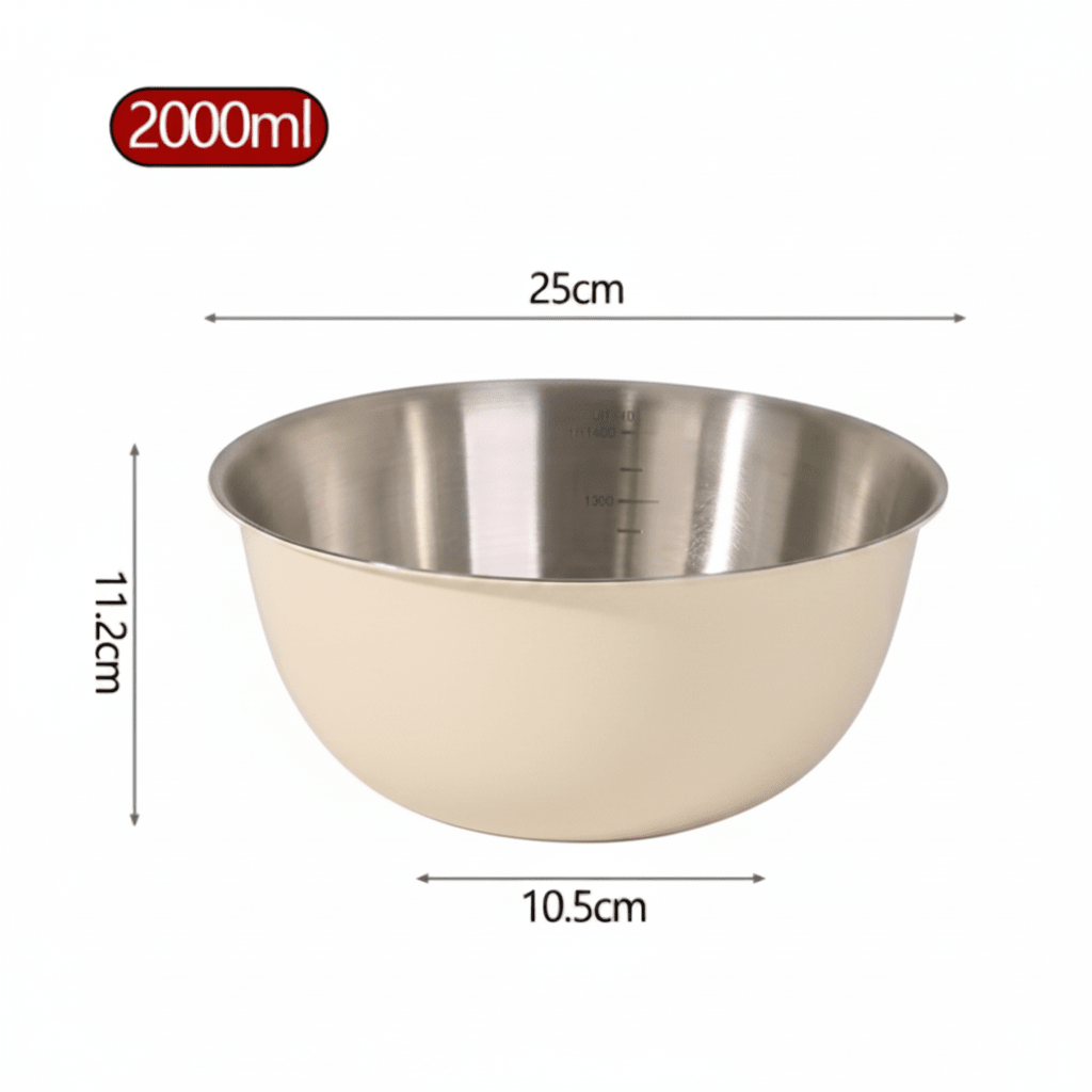cul de poule creme dimension 25cm