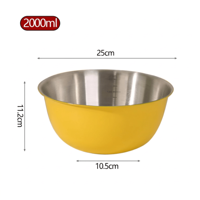 cul de poule inox jaune grande taille