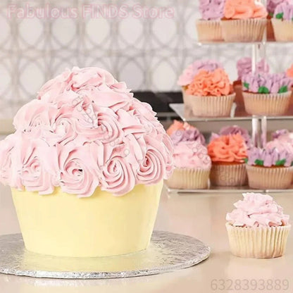 cupcake geant decoration rose