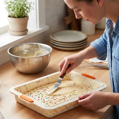 femme-mettant-des-decoration-sur-pate-dans-un-moule-a-gateau-silicone