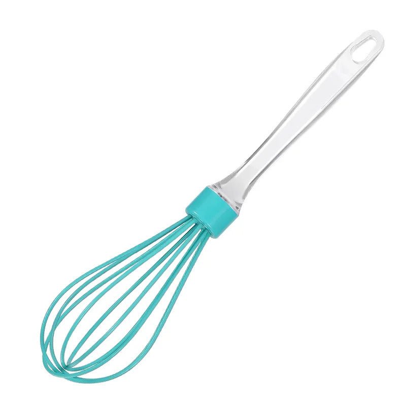 fouet patisserie manche transparent fouet silicone vert