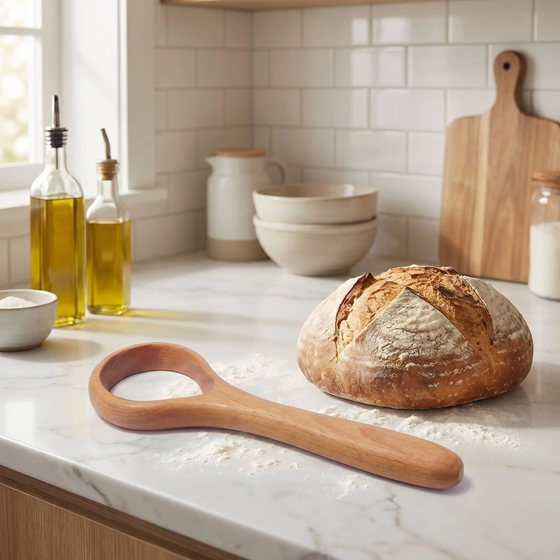 fouet patissier gros plan sur plan travail a cote miche