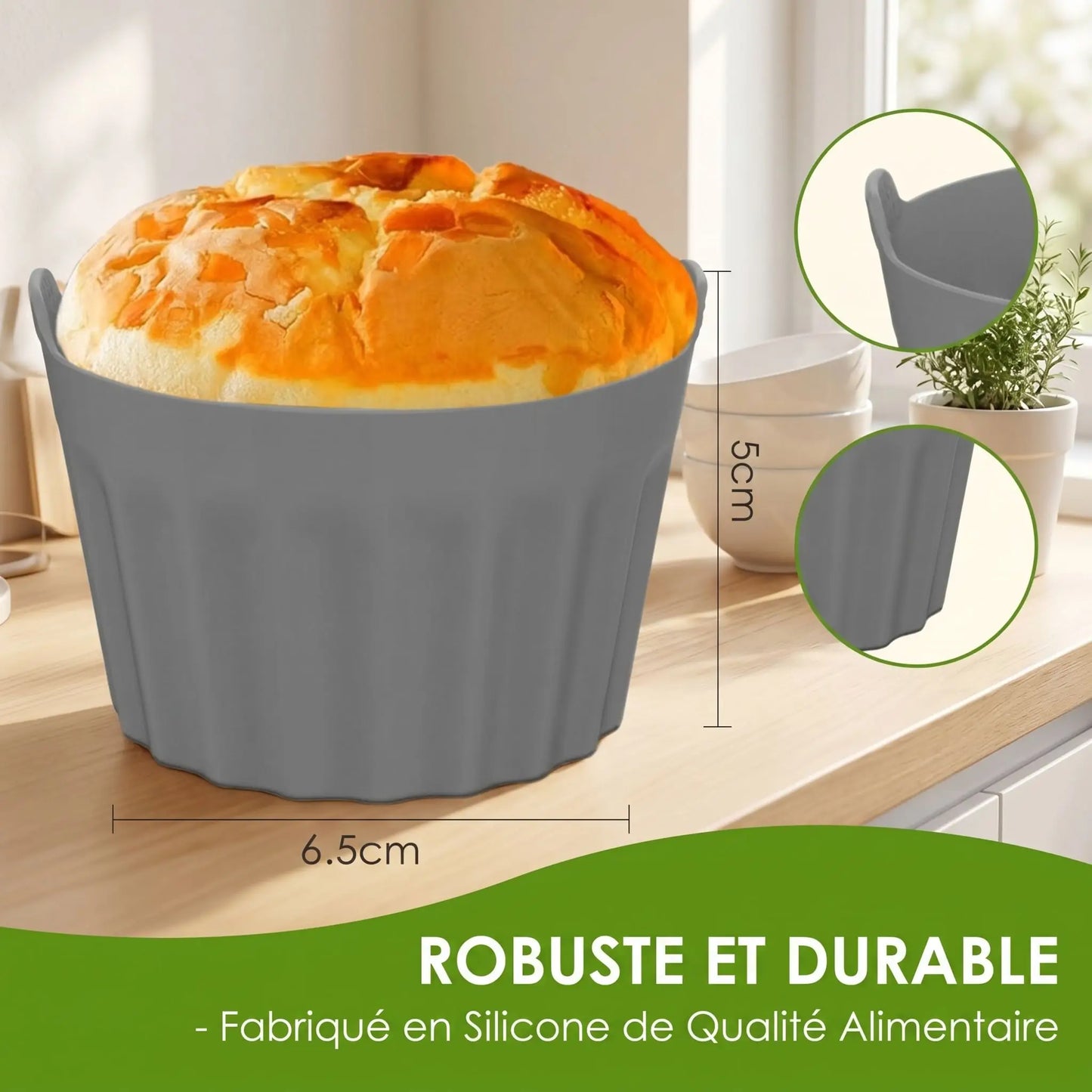 MOULE EN SILICONE | ANTIADHESIF CUPCAKES LOT DE 3