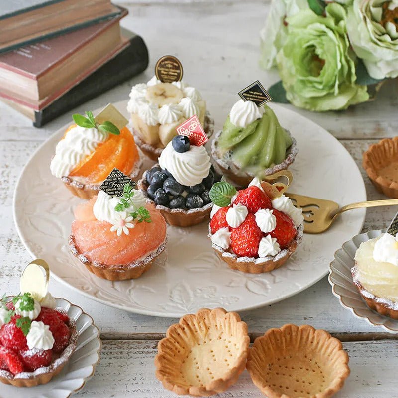 mini tarte garnis avec fraise framboise myrtille