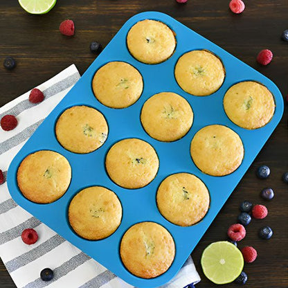 Moule à mini muffin en silicone/ 12 empreintes