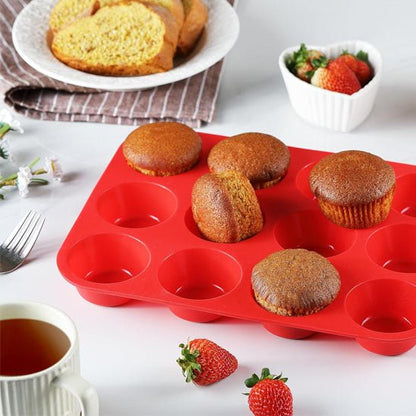 moule a mini muffin en silicone visuel hauteur muffin cuit