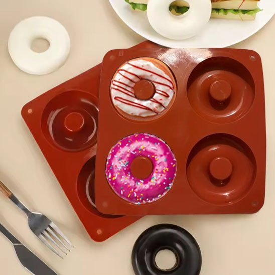 Moule donuts 2 moules et 2 donuts décorés