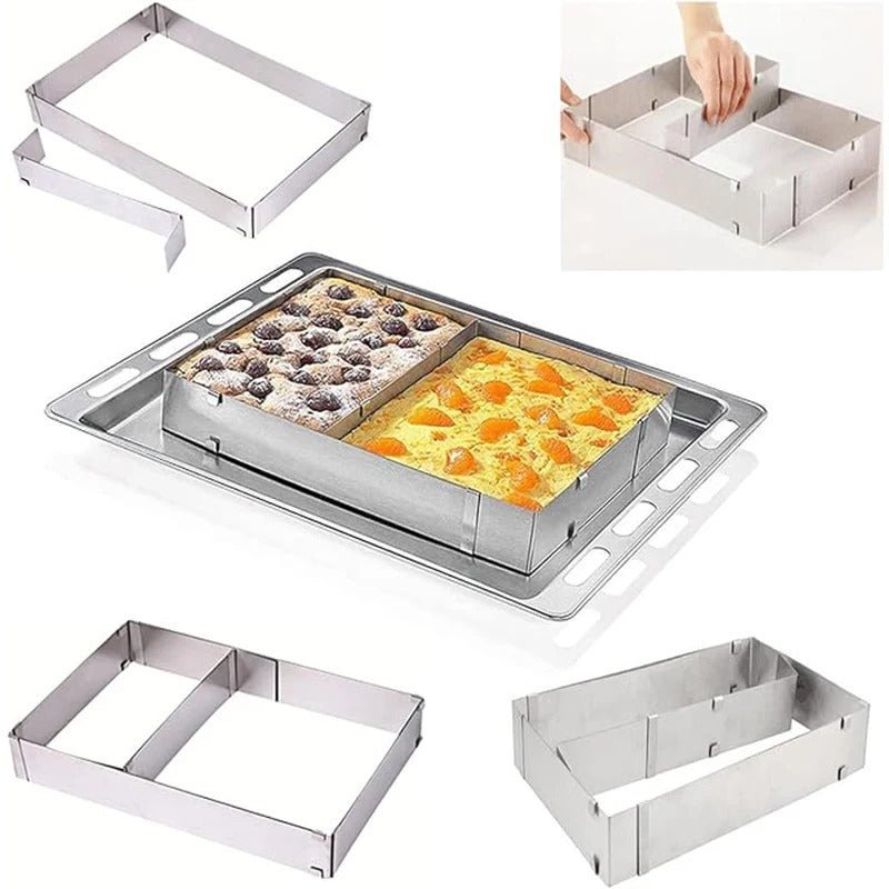 moule a gateau cadre metal montrant. separation
