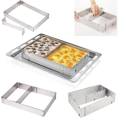 moule a gateau cadre metal montrant. separation