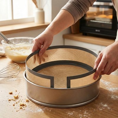 moule-rond-avec-tapis-silicone-sur-table-bois