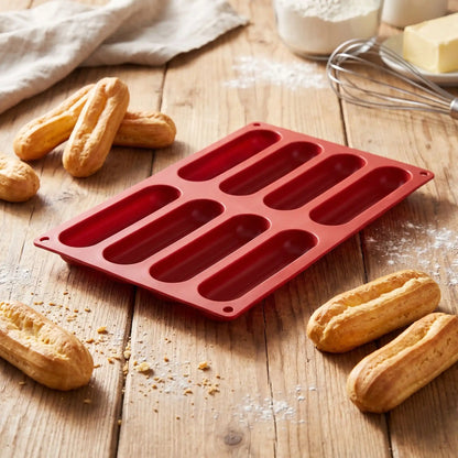 moule silicone eclair sur table bois