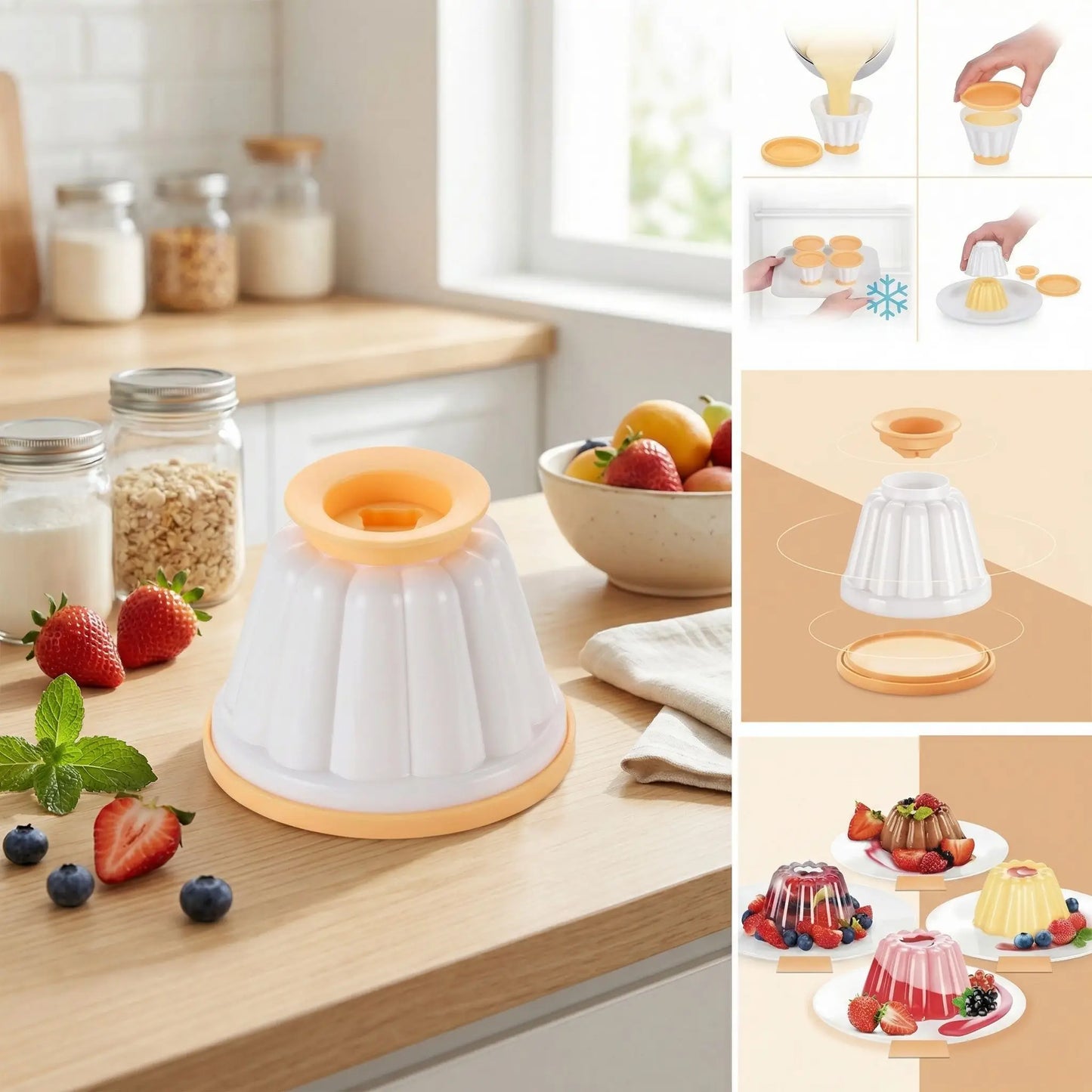 moule silicone flan explications
