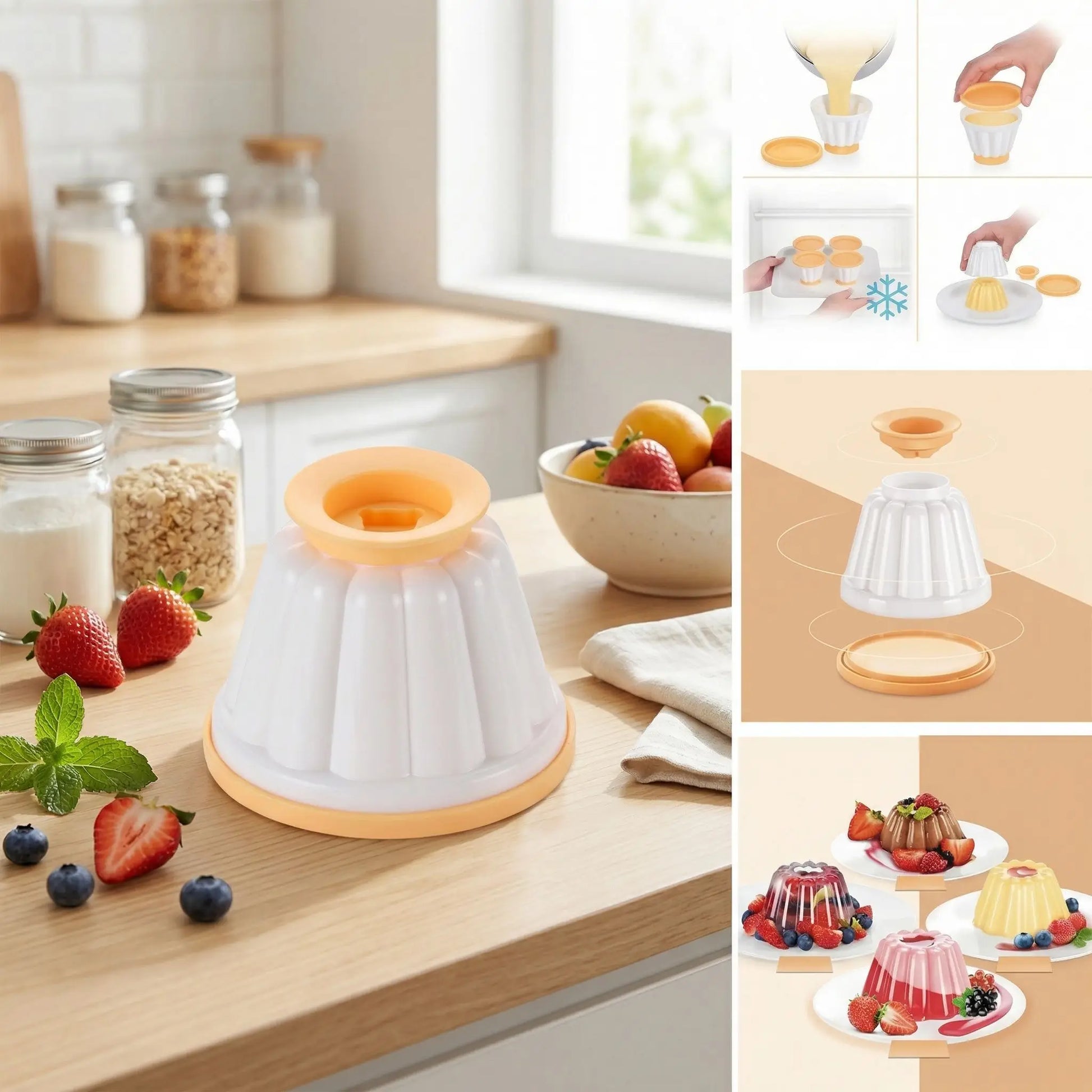 moule silicone flan explications