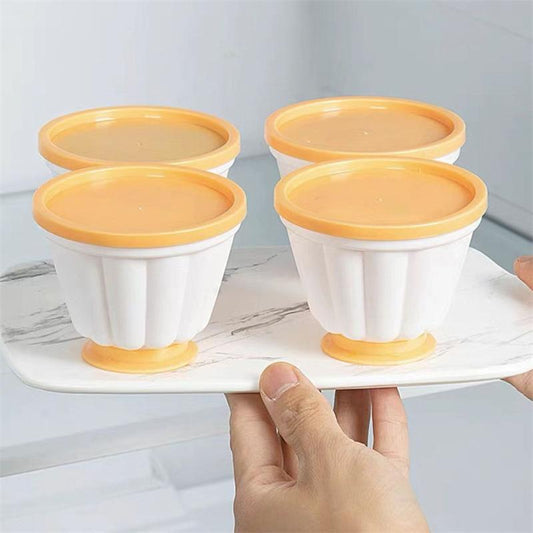 moule silicone flan sur plateau allant au frigo