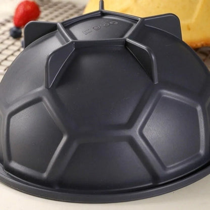 moule silicone forme ballon foot noir gros-plan