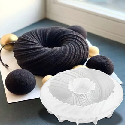 Moule silicone gateau avec glaçage noir 