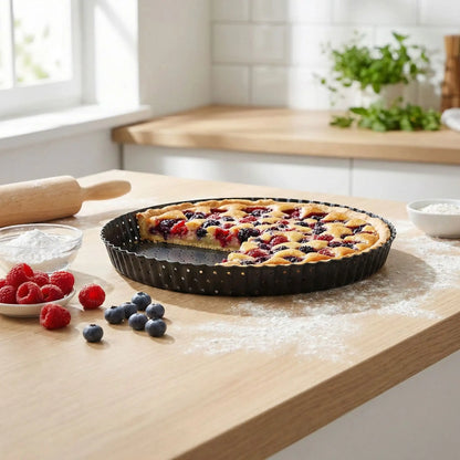 moule tarte grand modele avec tarte aux fruits