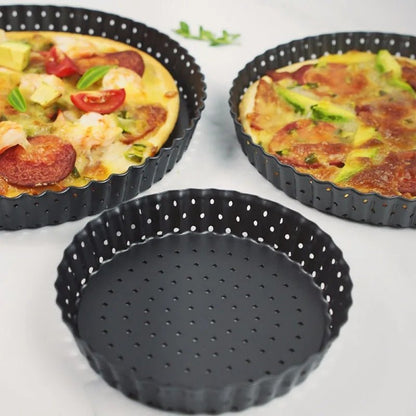 moule tarte perfore 2 moules avec tarte 1. moule vide