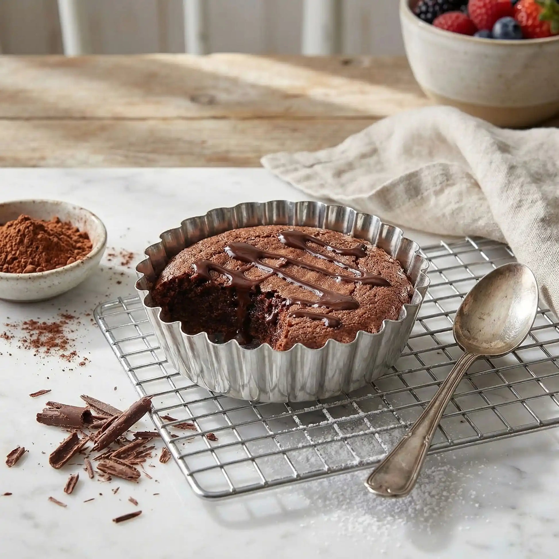 moule tartelette gateau chocolat moule sur grille