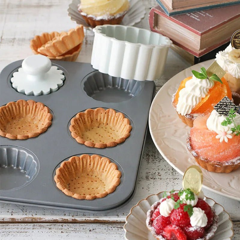 Moule pour mini tarte floral | Premium 6 mini-tartes