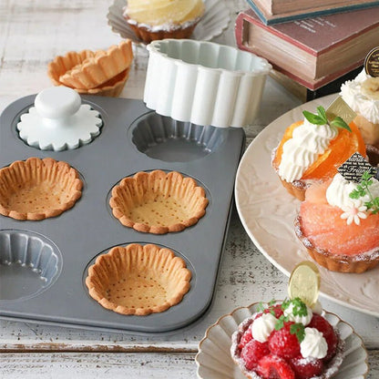 Moule pour mini tarte floral | Premium 6 mini-tartes