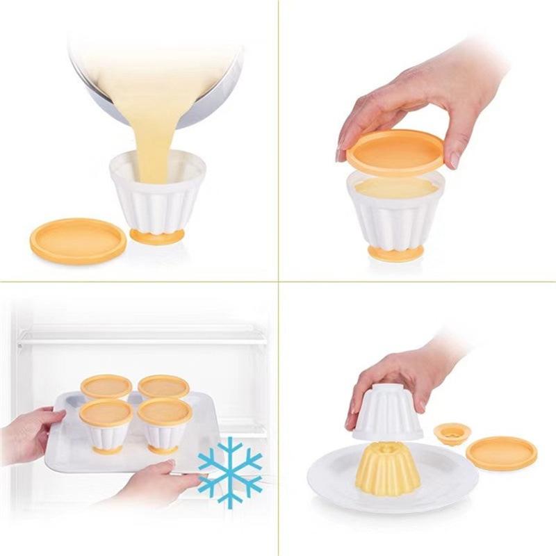 moule silicone flan les etapes