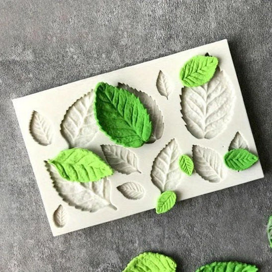 Moules en silicone​ feuilles vertes