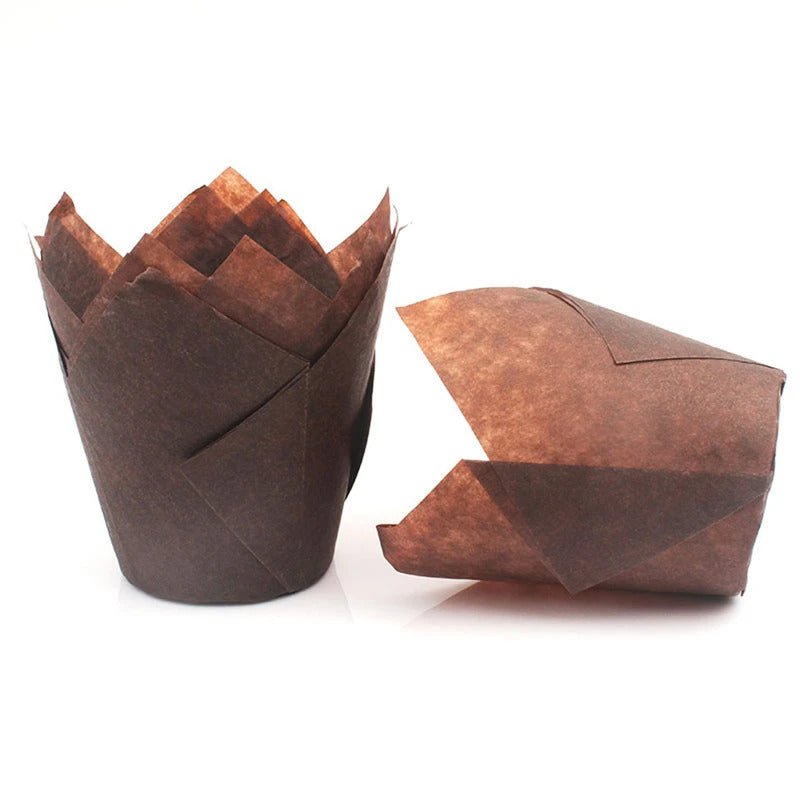 papier cuisson pour muffin brun
