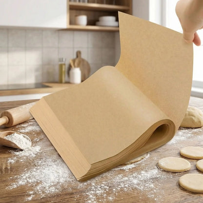 papier cuisson tas feuille sur plan travail