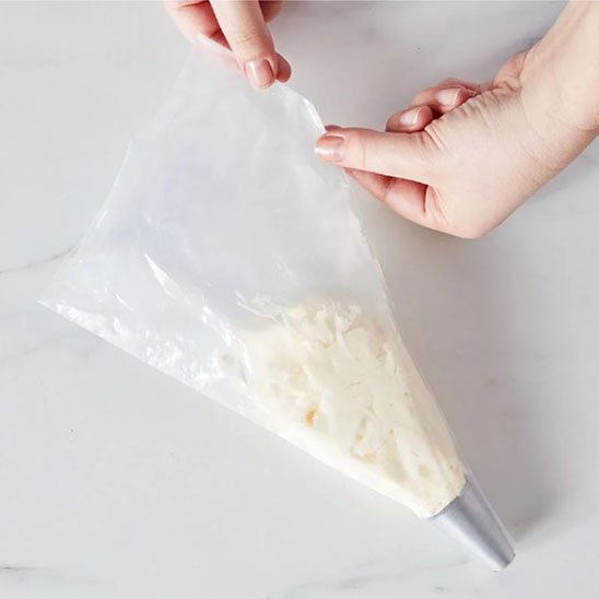Poche à douille en gros plan 